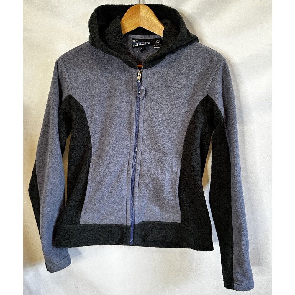 Women's Vtg. Y2KPatagonia Fleece Hoody  Zip Up Fleece  Jacket Sz S Lavender Gray